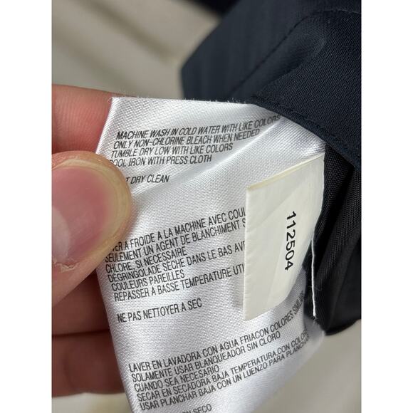 Michael Michael Kors womens plus 1X black Double Breasted Trench Coat Jacket - Picture 6 of 6